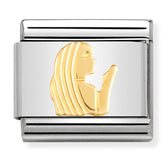 Nomination Composable Classic Link 030104/06 Virgo in 18K Gold